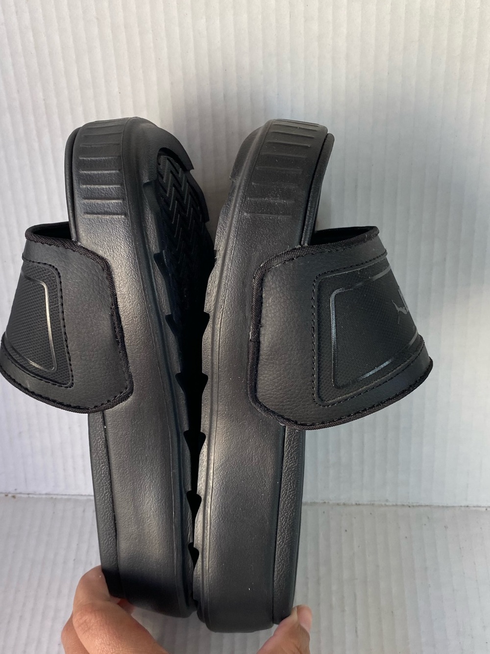 NEW• PUMA Women’s Karmen Platform Slide Sandals Black Size 7 - Picture 8 of 8
